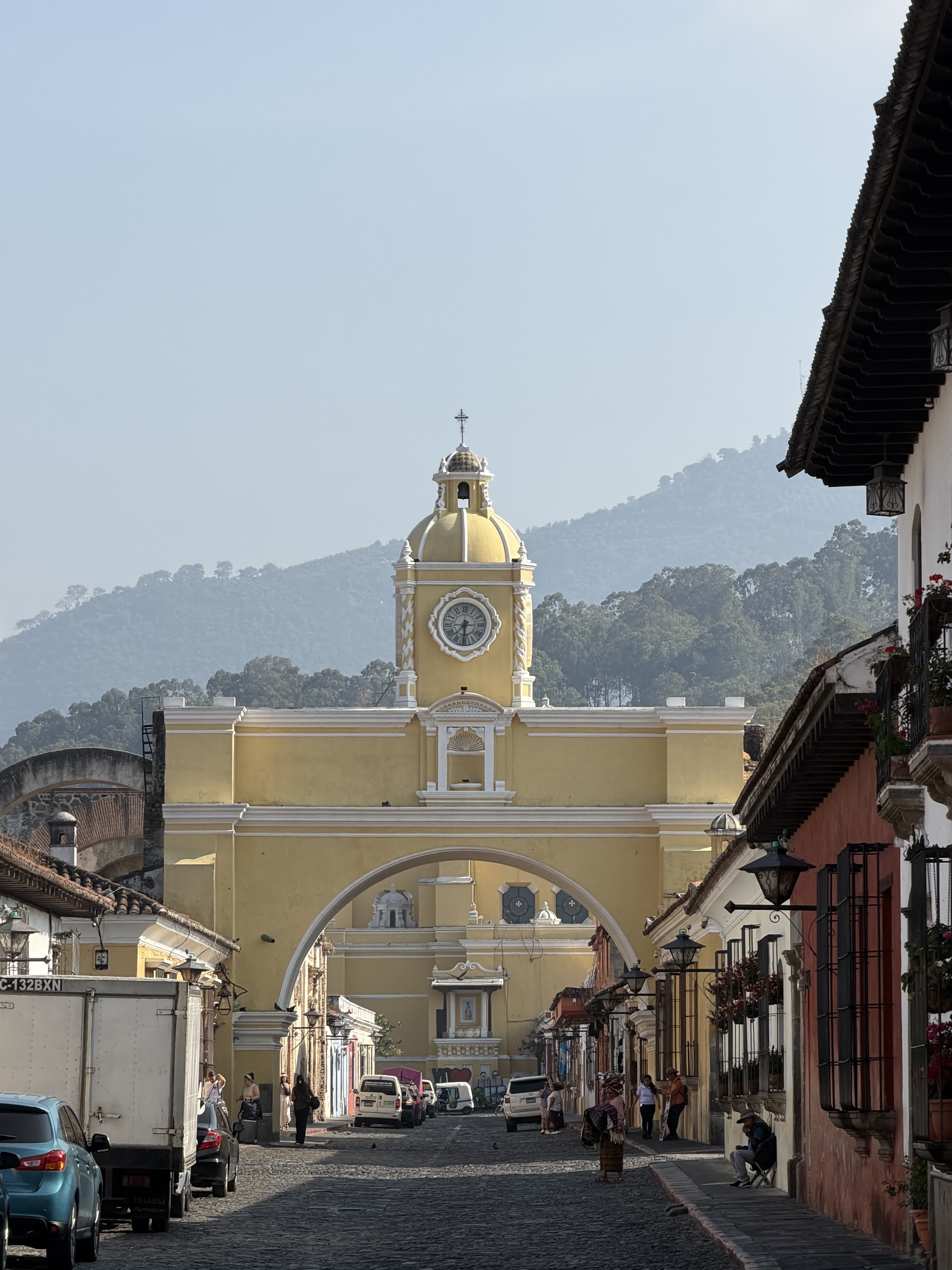 Vista de la ciudad colonial de Antigua Guatemala, Patrimonio de la Humanidad